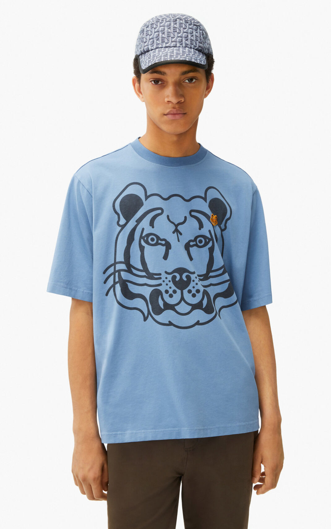 Kenzo K Tiger oversized T Shirt Herr | 06517-VMDA